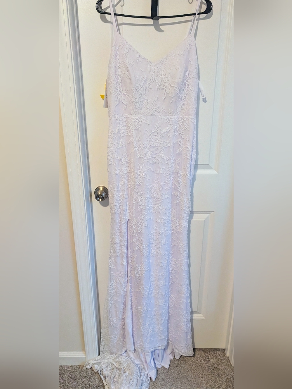 White Sequin Beaded Backless Maxi Dress